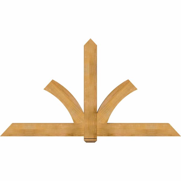 Ekena Millwork Redmond Rough Sawn Timber Gable Bracket, Western Red Cedar, 84"W x 45"H x 4"D x 6"F, 13/12 Pitch GBW084X45X0406RED00RWR - main
